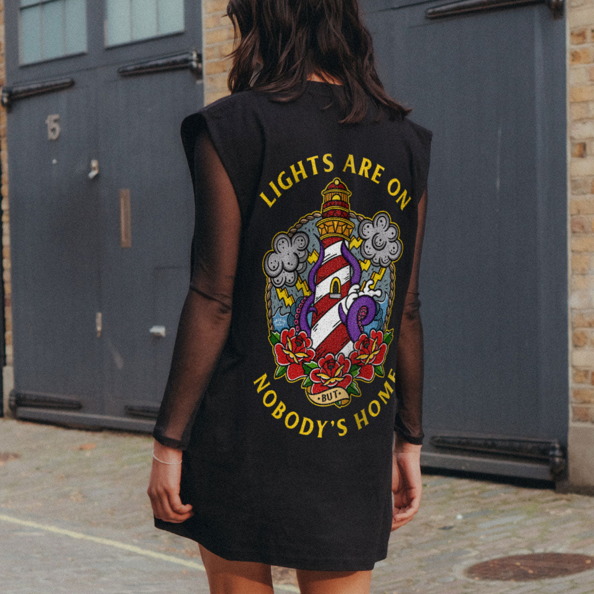 Ärmelloses T-Shirt „Wenn es regnet, schüttet es“ (Unisex)