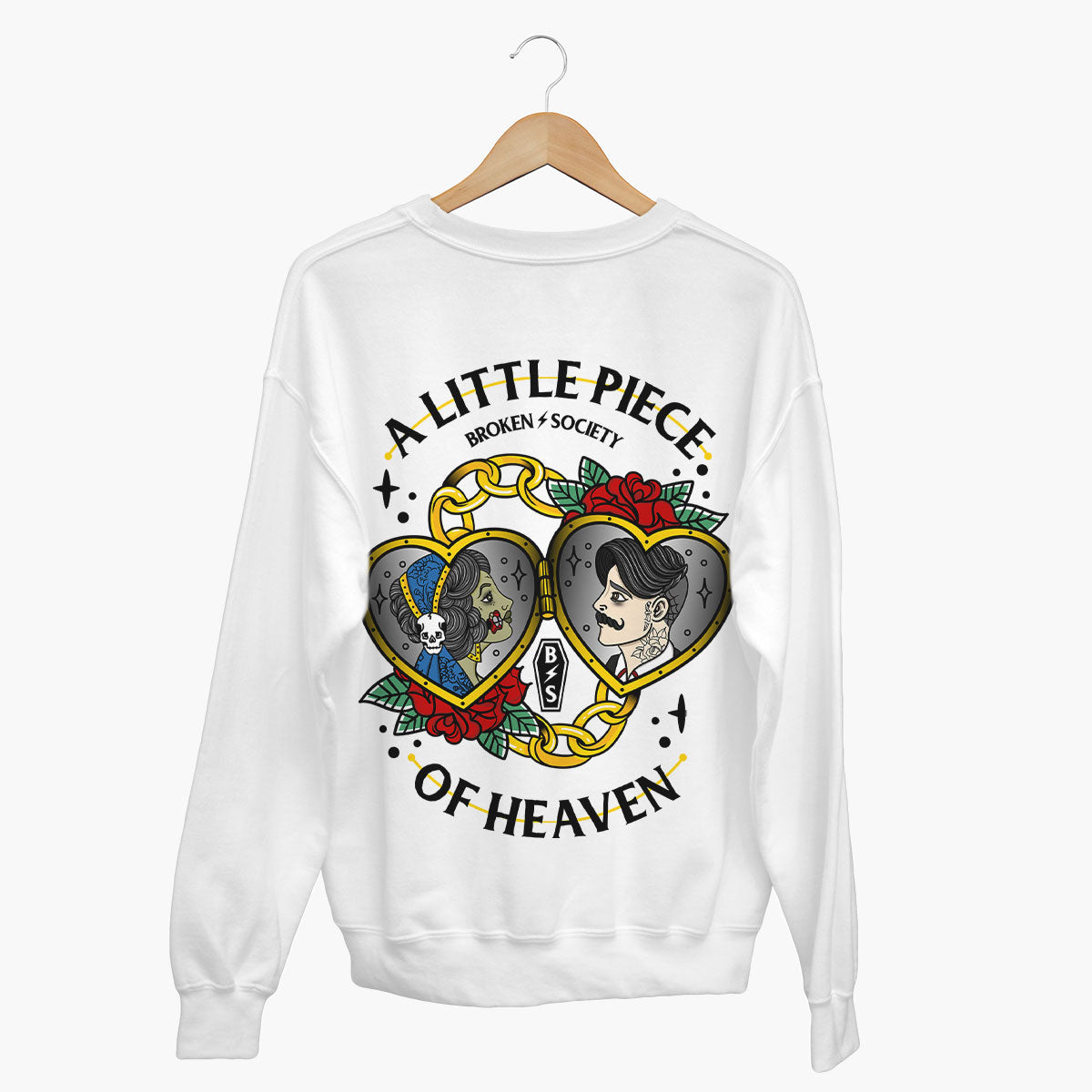 A Little Piece Of Heaven Sweatshirt (Unisex)-Tattoo Clothing, Tattoo Sweatshirt, JH030-Broken Society