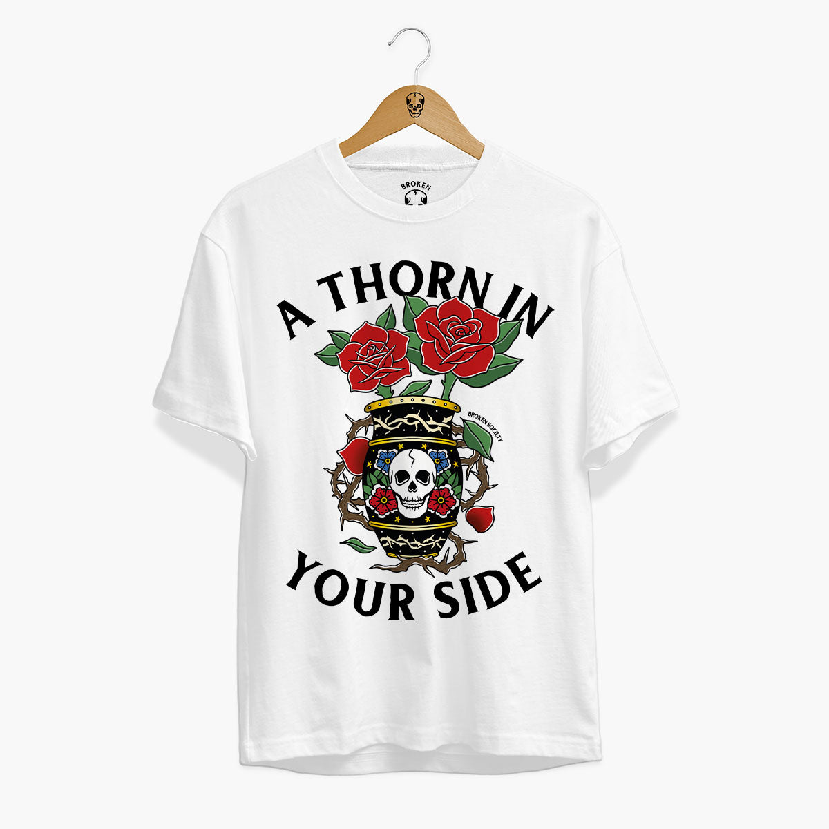 A Thorn In Your Side T-Shirt (Unisex)-Tattoo Clothing, Tattoo T-Shirt, EP01-Broken Society