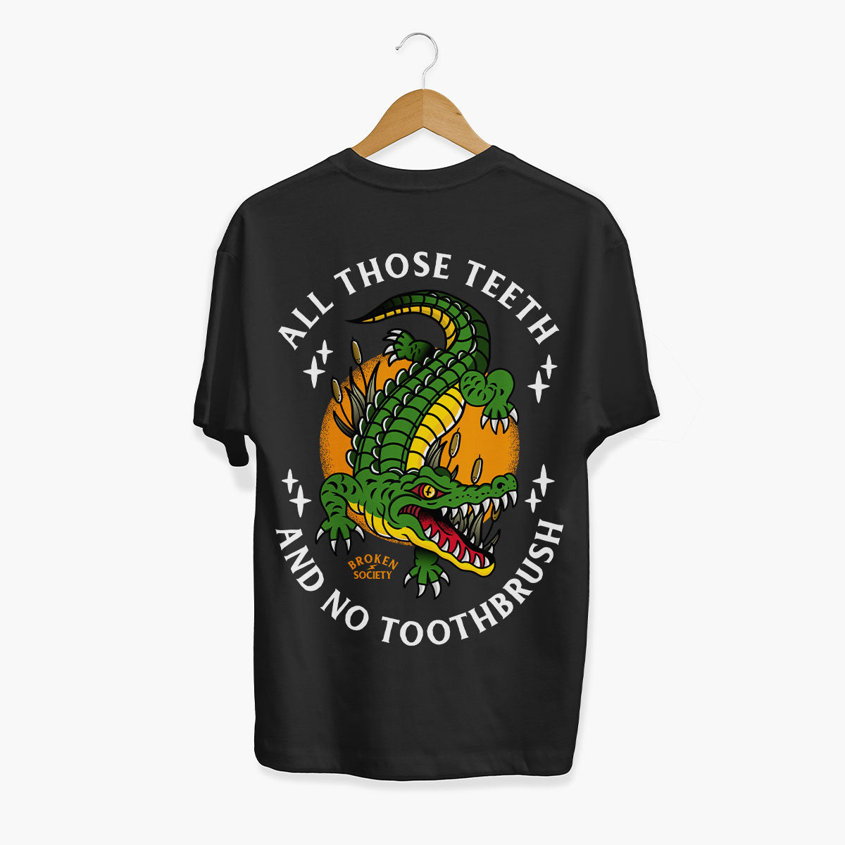 All Those Teeth T-Shirt (Unisex)-Tattoo Clothing, Tattoo T-Shirt, EP01-Broken Society