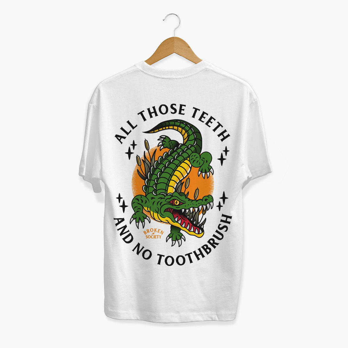 All Those Teeth T-Shirt (Unisex)-Tattoo Clothing, Tattoo T-Shirt, EP01-Broken Society