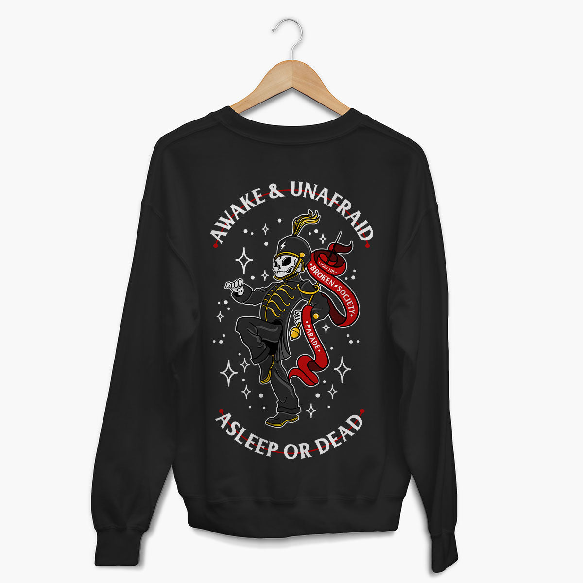 Awake And Unafraid Sweatshirt (Unisex)-Tattoo Clothing, Tattoo Sweatshirt, JH030-Broken Society