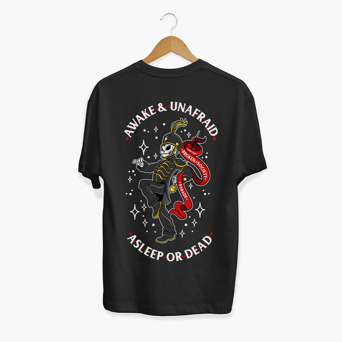 Awake And Unafraid T-Shirt (Unisex)-Tattoo Clothing, Tattoo T-Shirt, EP01-Broken Society