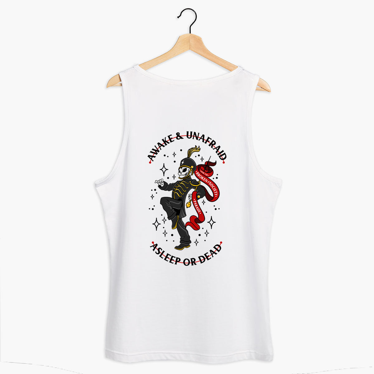 Awake And Unafraid Tank (Unisex)-Tattoo Clothing, Tattoo Tank, 03980-Broken Society
