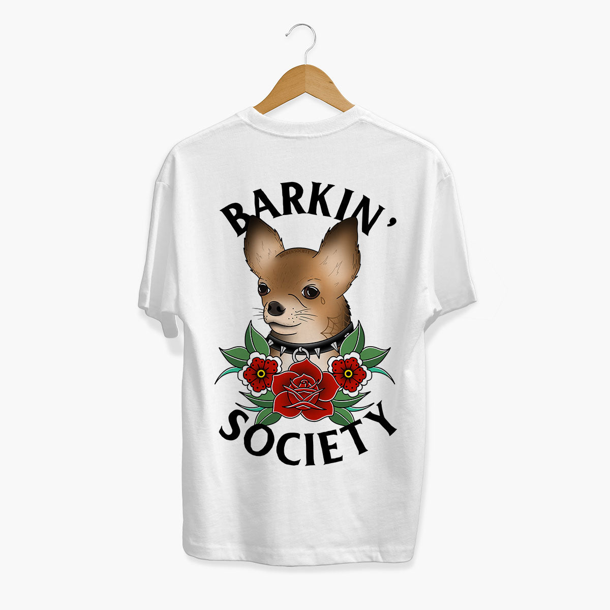 Barkin' Society Chihuahua T-shirt (Unisex)-Tattoo Clothing, Tattoo T-Shirt, N03-Broken Society