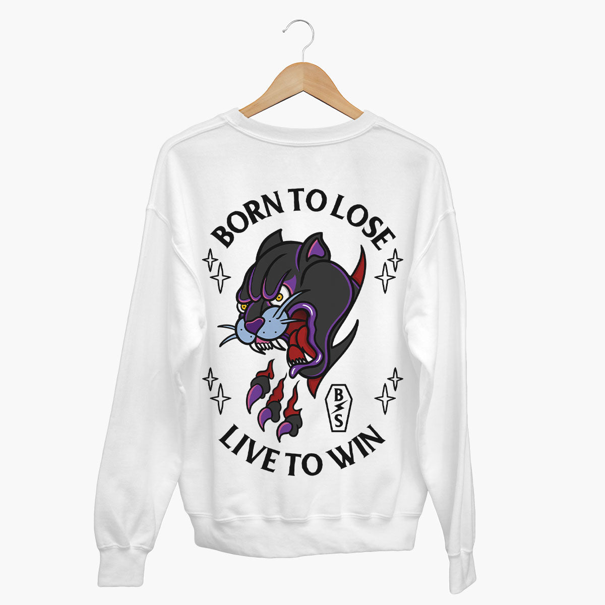 Born To Lose Sweatshirt (Unisex)-Tattoo Clothing, Tattoo Sweatshirt, JH030-Broken Society