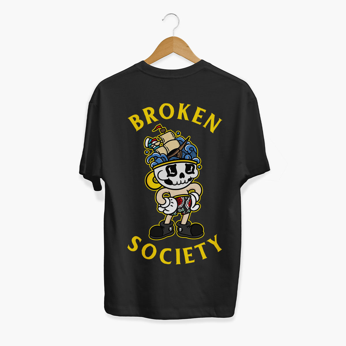 Broken Benny T-Shirt (Unisex)-Tattoo Clothing, Tattoo T-Shirt, EP01-Broken Society