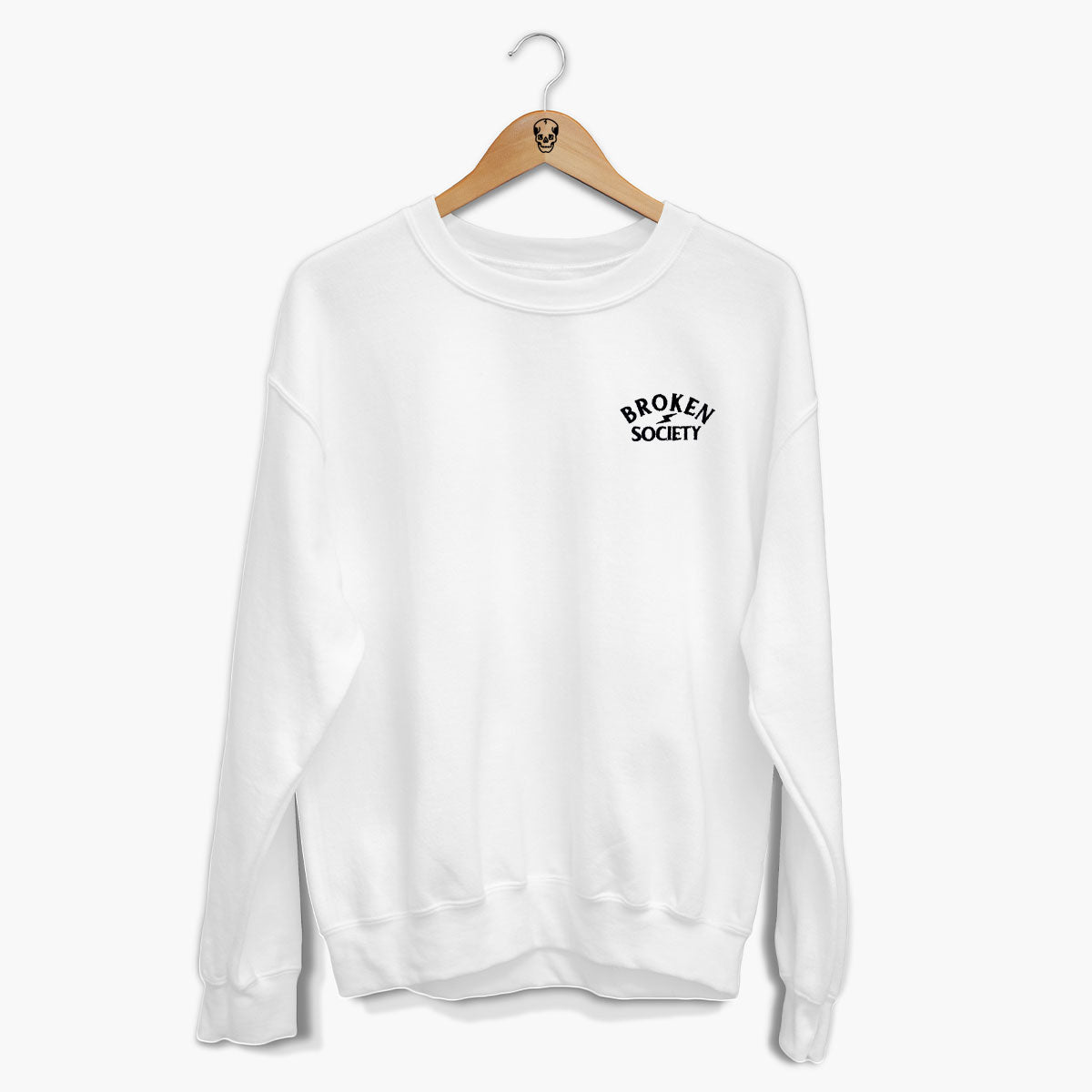 Broken Society Embroidered Sweatshirt (Unisex)-Tattoo Clothing, Tattoo Sweatshirt, JH030-Broken Society