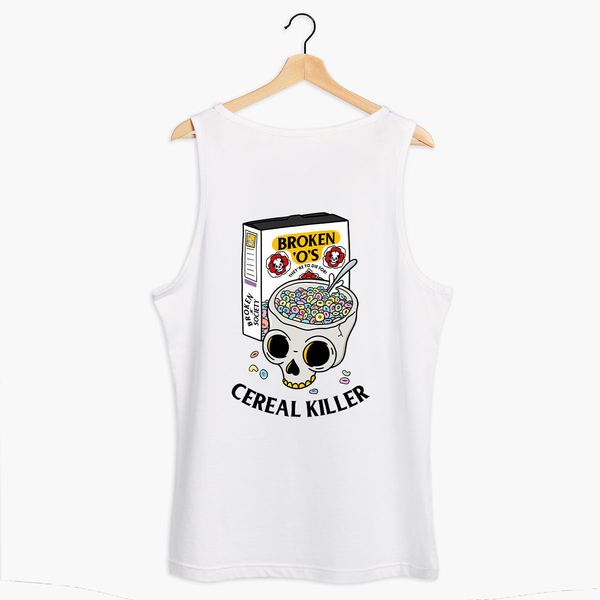 Cereal Killer Tank (Unisex)-Tattoo Clothing, Tattoo Tank, 03980-Broken Society
