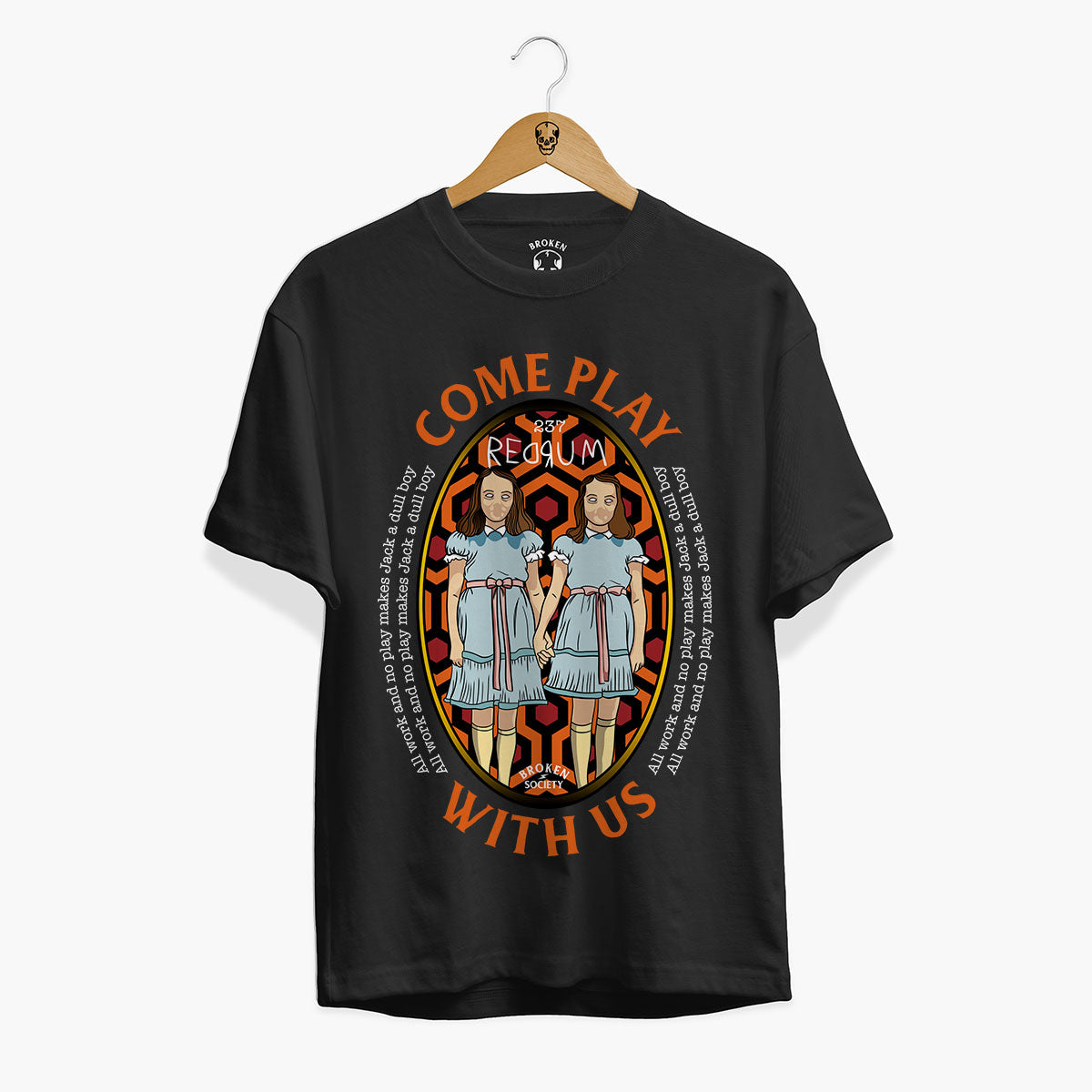 Come Play With Us Front Print T-Shirt (Unisex)-Tattoo Clothing, Tattoo T-Shirt, EP01-Broken Society