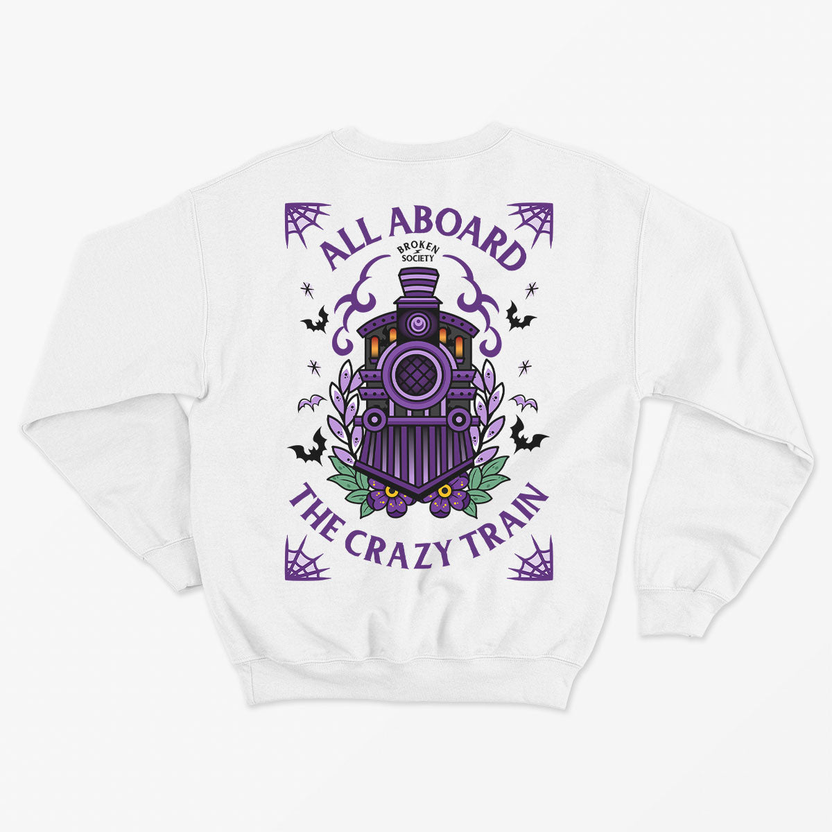 Crazy Train Kids Sweatshirt (Unisex)-Tattoo Clothing, Tattoo Sweatshirt, JH030J-Broken Society