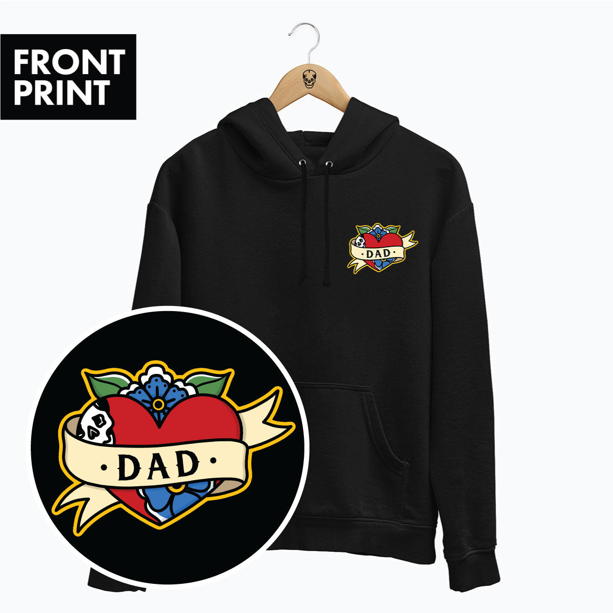 Dad Hoodie (Unisex)-Tattoo Clothing, Tattoo Hoodie, JH001-Broken Society