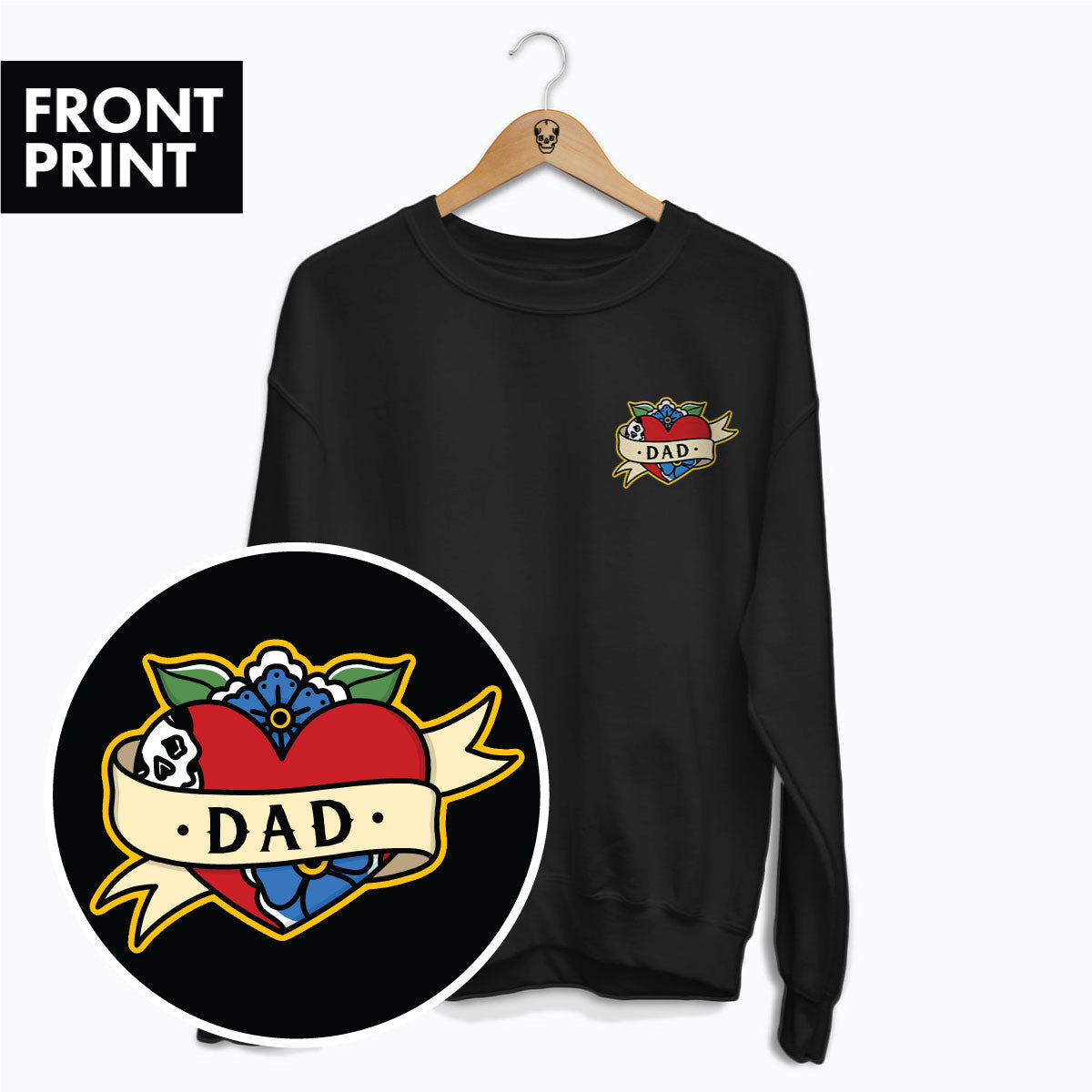 Dad Sweatshirt (Unisex)-Tattoo Clothing, Tattoo Sweatshirt, JH030-Broken Society