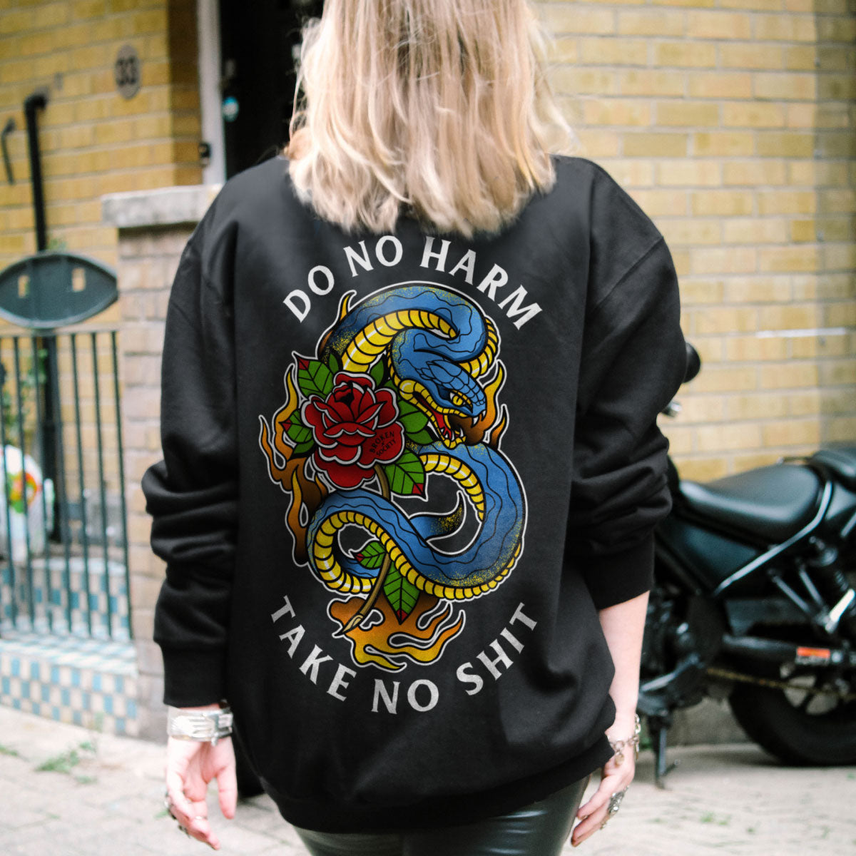 Do No Harm Sweatshirt (Unisex)-Tattoo Clothing, Tattoo Sweatshirt, JH030-Broken Society