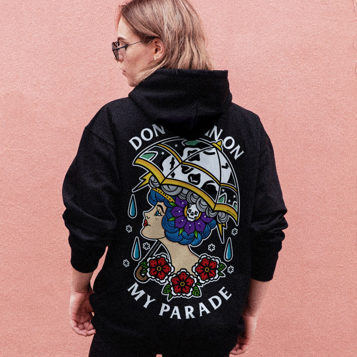 Don't Rain On My Parade Hoodie (Unisex)-Tattoo Clothing, Tattoo Hoodie, JH001-Broken Society