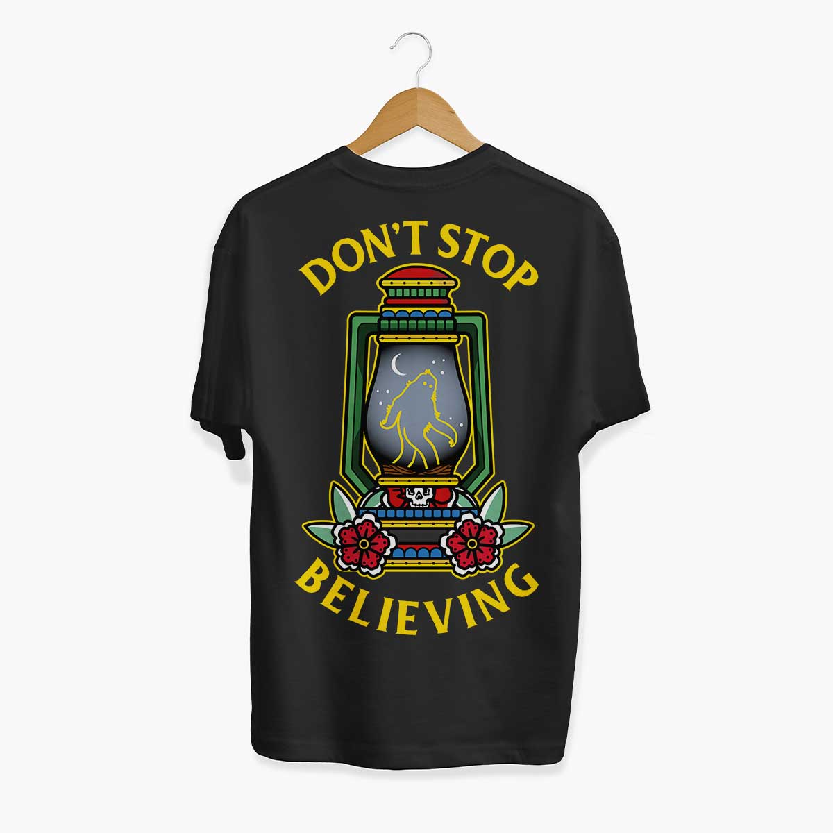 Don't Stop Believing T-Shirt (Unisex)-Tattoo Clothing, Tattoo T-Shirt, N03-Broken Society