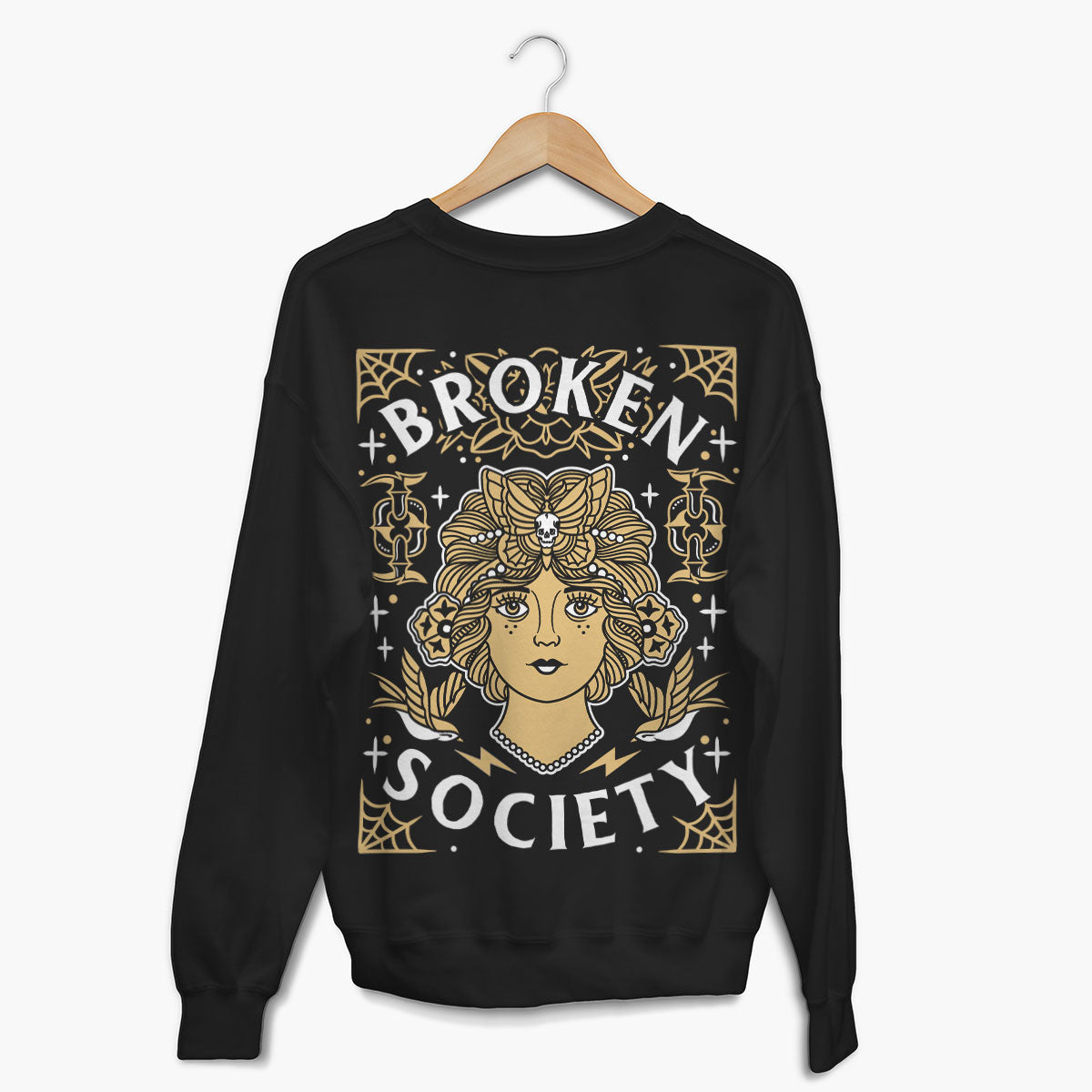 Gatsby Girl Sweatshirt (Unisex)-Tattoo Clothing, Tattoo Sweatshirt, JH030-Broken Society