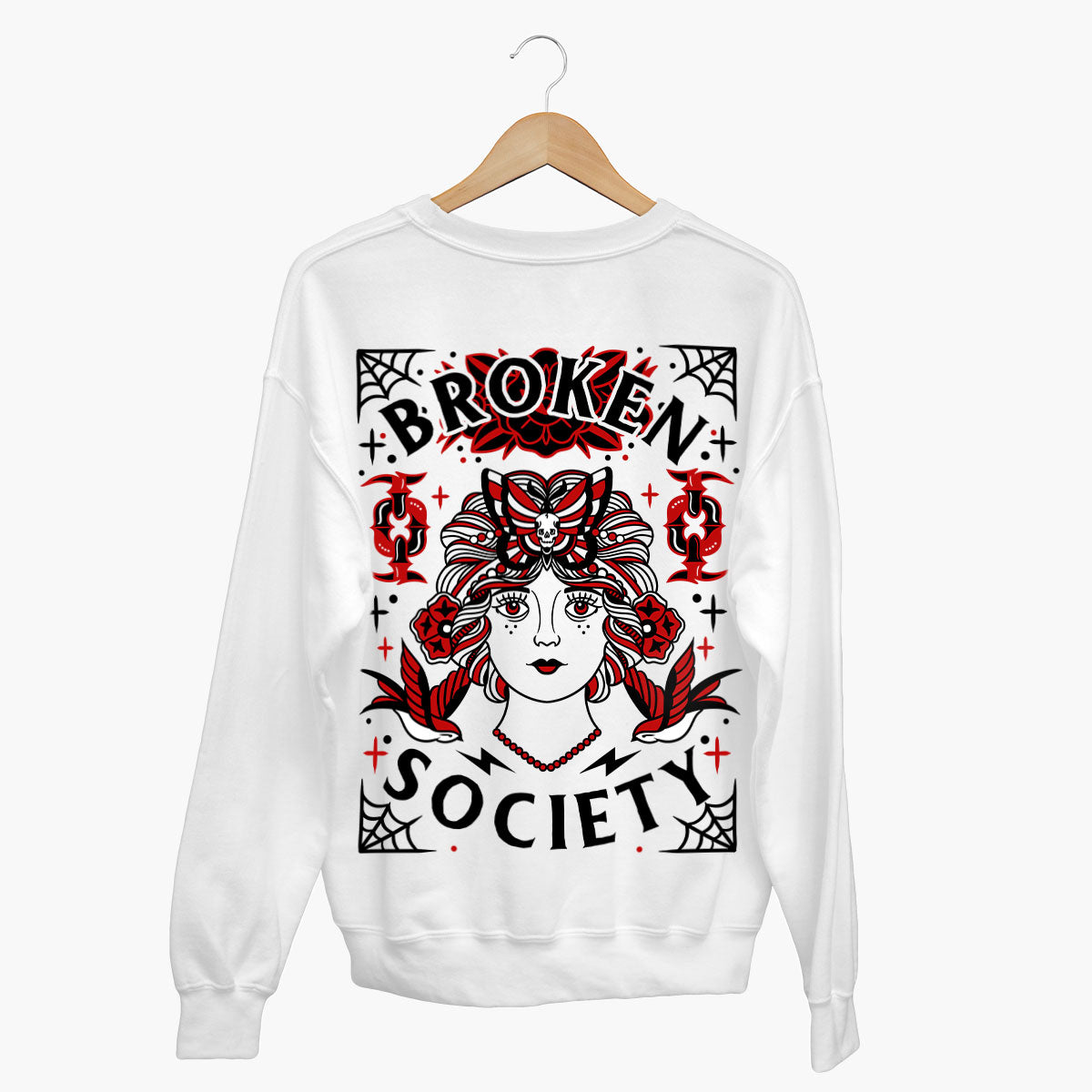 Gatsby Girl Sweatshirt (Unisex)-Tattoo Clothing, Tattoo Sweatshirt, JH030-Broken Society