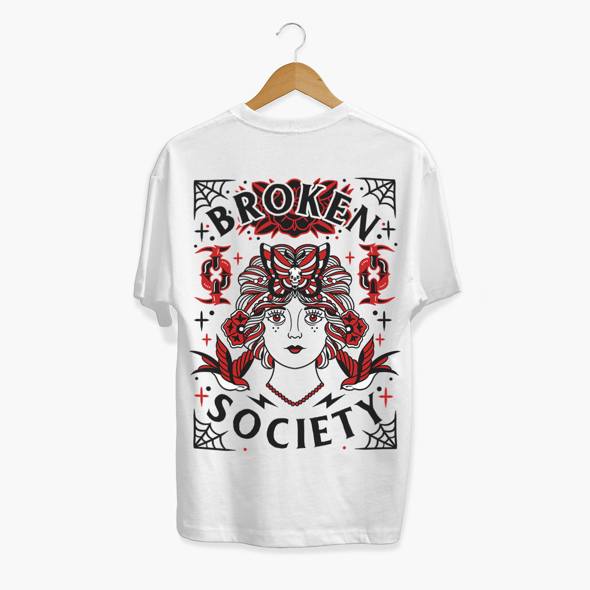 Gatsby Girl T-shirt (Unisex)-Tattoo Clothing, Tattoo T-Shirt, EP01-Broken Society