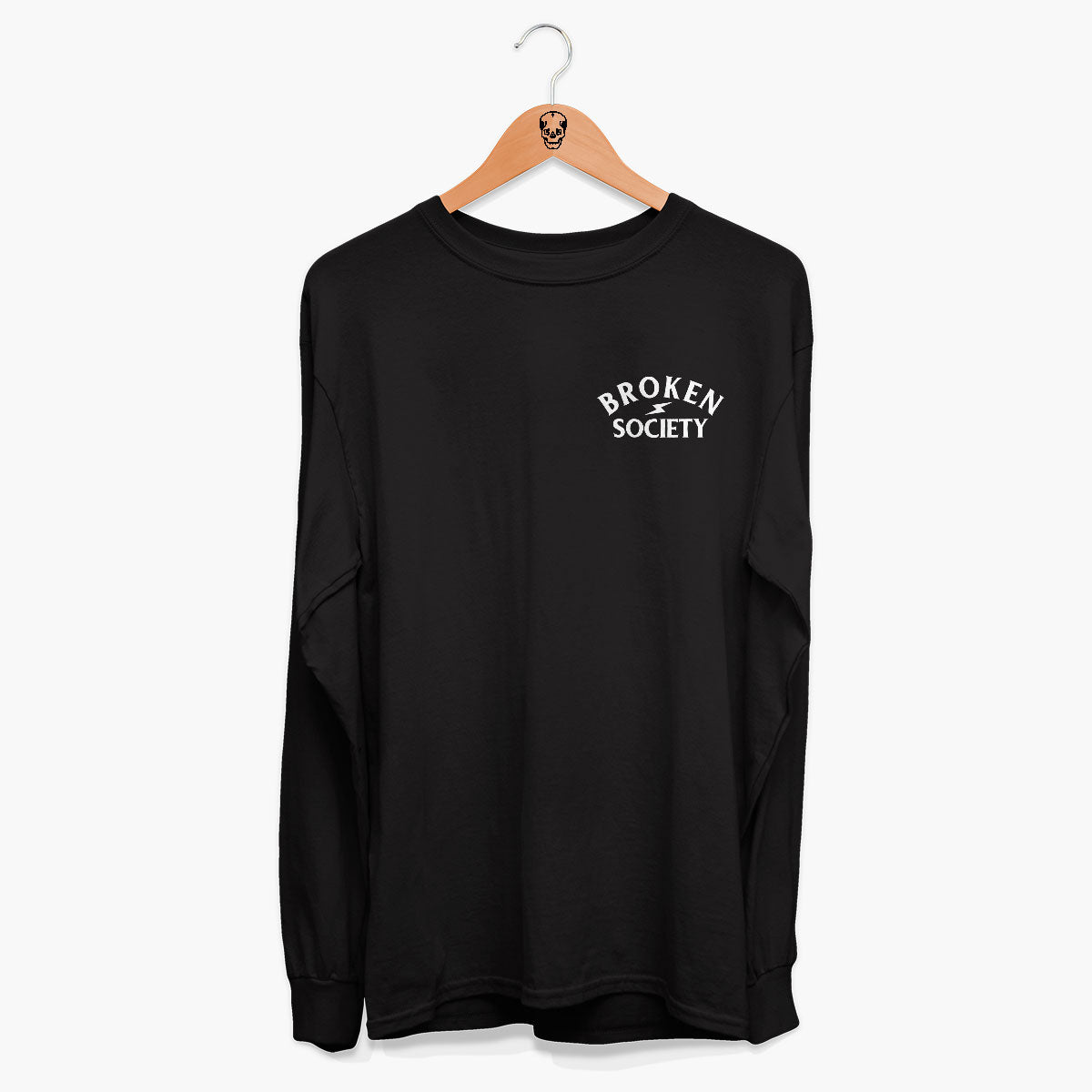 Thick Thighs Thin Patience Long Sleeve T-Shirt (Unisex)-Tattoo Clothing, Tattoo Long Sleeve T-Shirt, EP185L-Broken Society