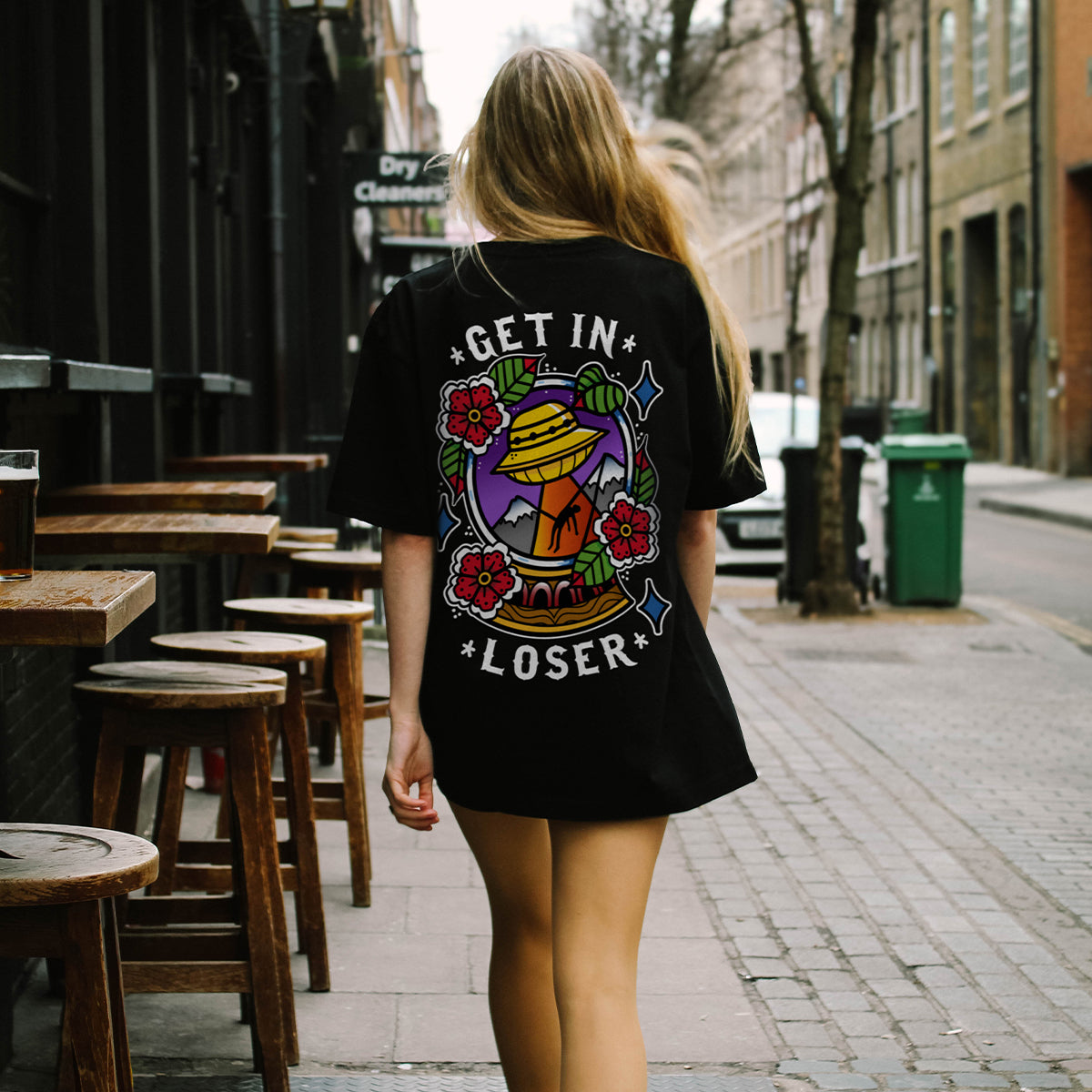 Get In Loser T-Shirt (Unisex)-Tattoo Clothing, Tattoo T-Shirt, EP01-Broken Society