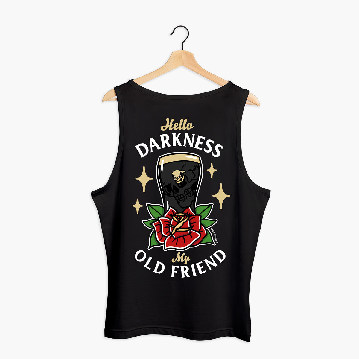 Hello Darkness Tank (Unisex)-Tattoo Clothing, Tattoo Tank, 03980-Broken Society