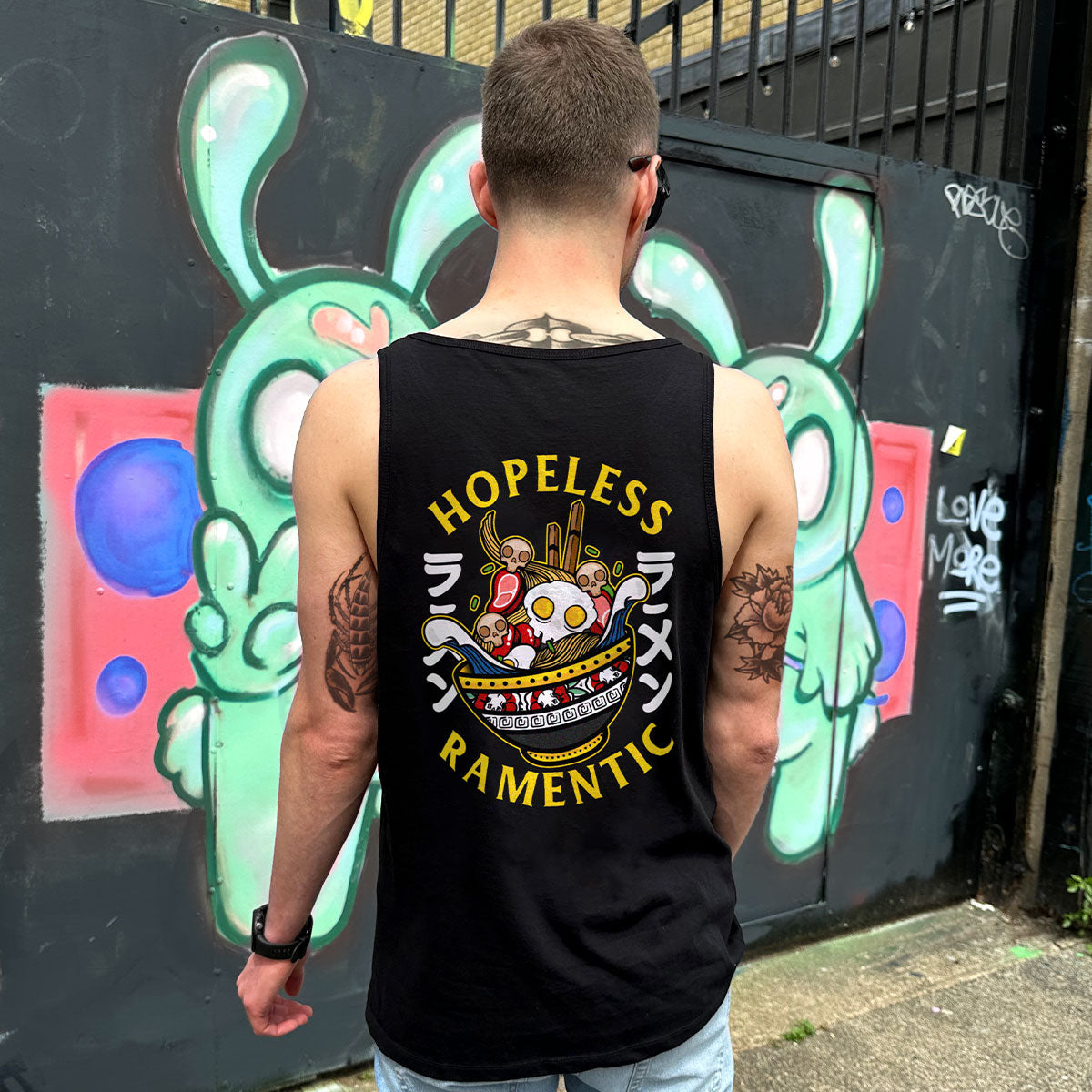Hopeless Ramentic Tank (Unisex)-Tattoo Clothing, Tattoo Tank, 03980-Broken Society