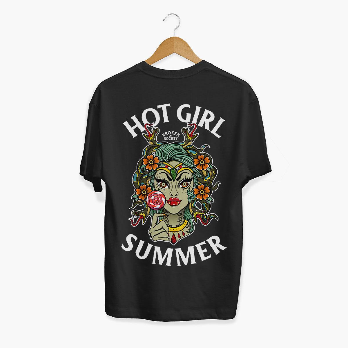 Hot Girl Summer T-Shirt (Unisex)-Tattoo Clothing, Tattoo T-Shirt, EP01-Broken Society