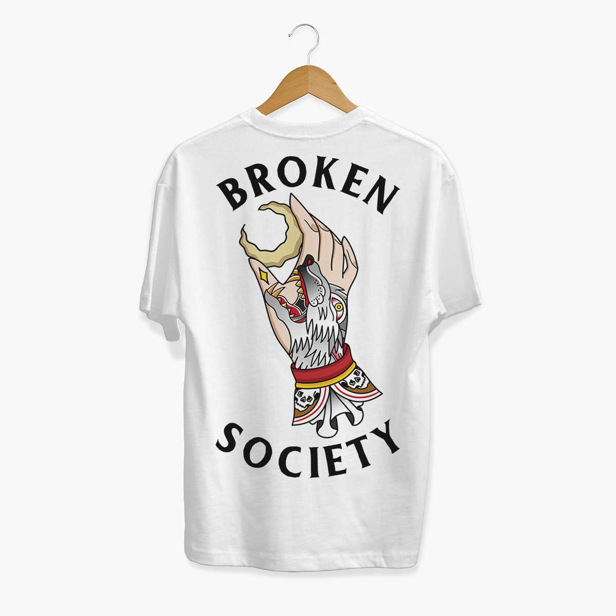 Howl At The Moon T-Shirt (Unisex)-Tattoo Clothing, Tattoo T-Shirt, N03-Broken Society