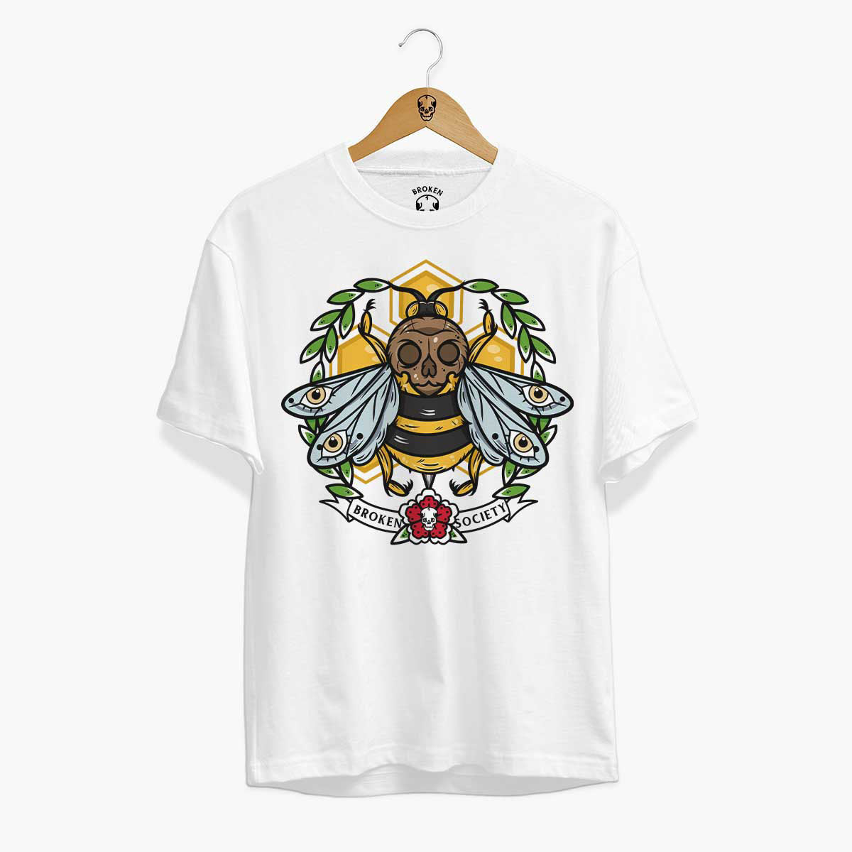 Killer Bee T-Shirt (Unisex)-Tattoo Clothing, Tattoo T-Shirt, EP01-Broken Society