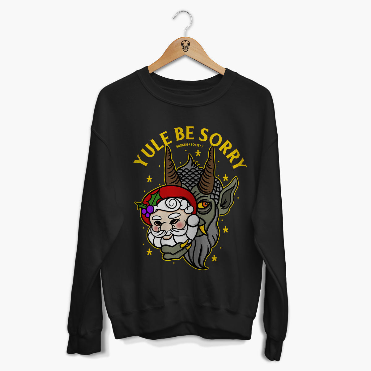 Krampus Alternative Christmas Jumper (Unisex)-Tattoo Clothing, Tattoo Sweatshirt, JH030-Broken Society