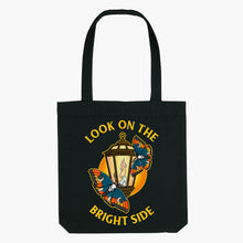 Load image into Gallery viewer, Look On The Bright Side Strong-As-Hell Tote Bag-Tattoo Apparel, Tattoo Accessories, Tattoo Gift, Tattoo Tote Bag-Broken Society