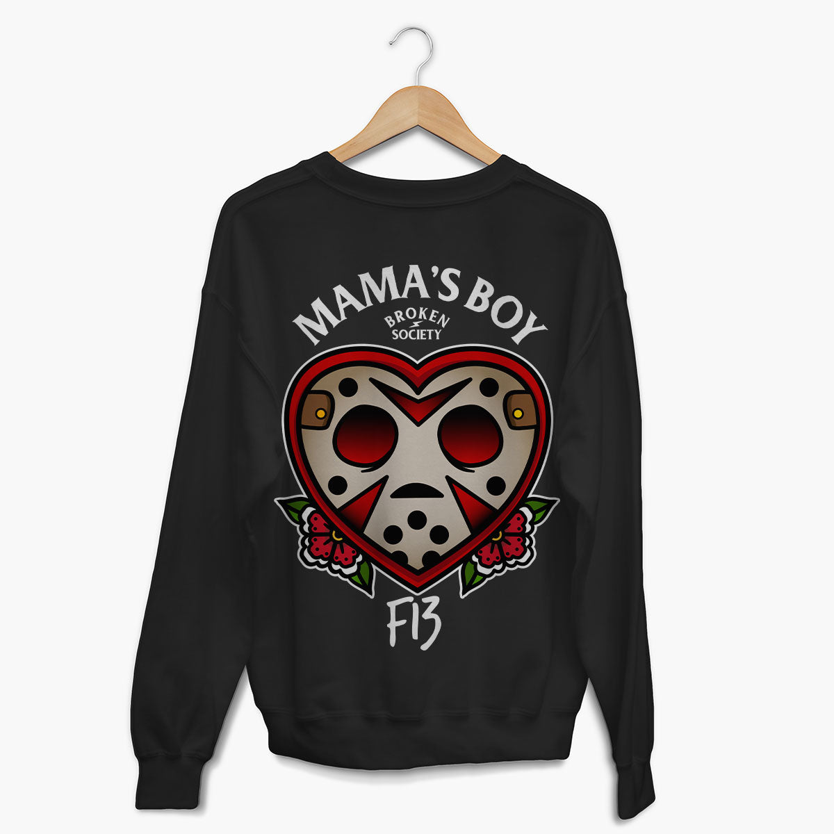 Mama's Boy Sweatshirt (Unisex)-Tattoo Clothing, Tattoo Sweatshirt, JH030-Broken Society