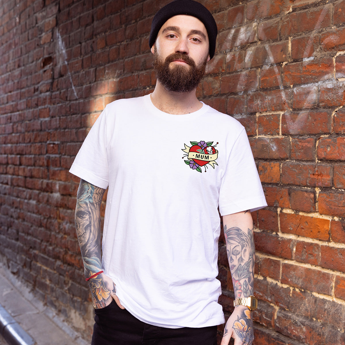 Mum T-Shirt (Unisex)-Tattoo Clothing, Tattoo T-Shirt, N03-Broken Society