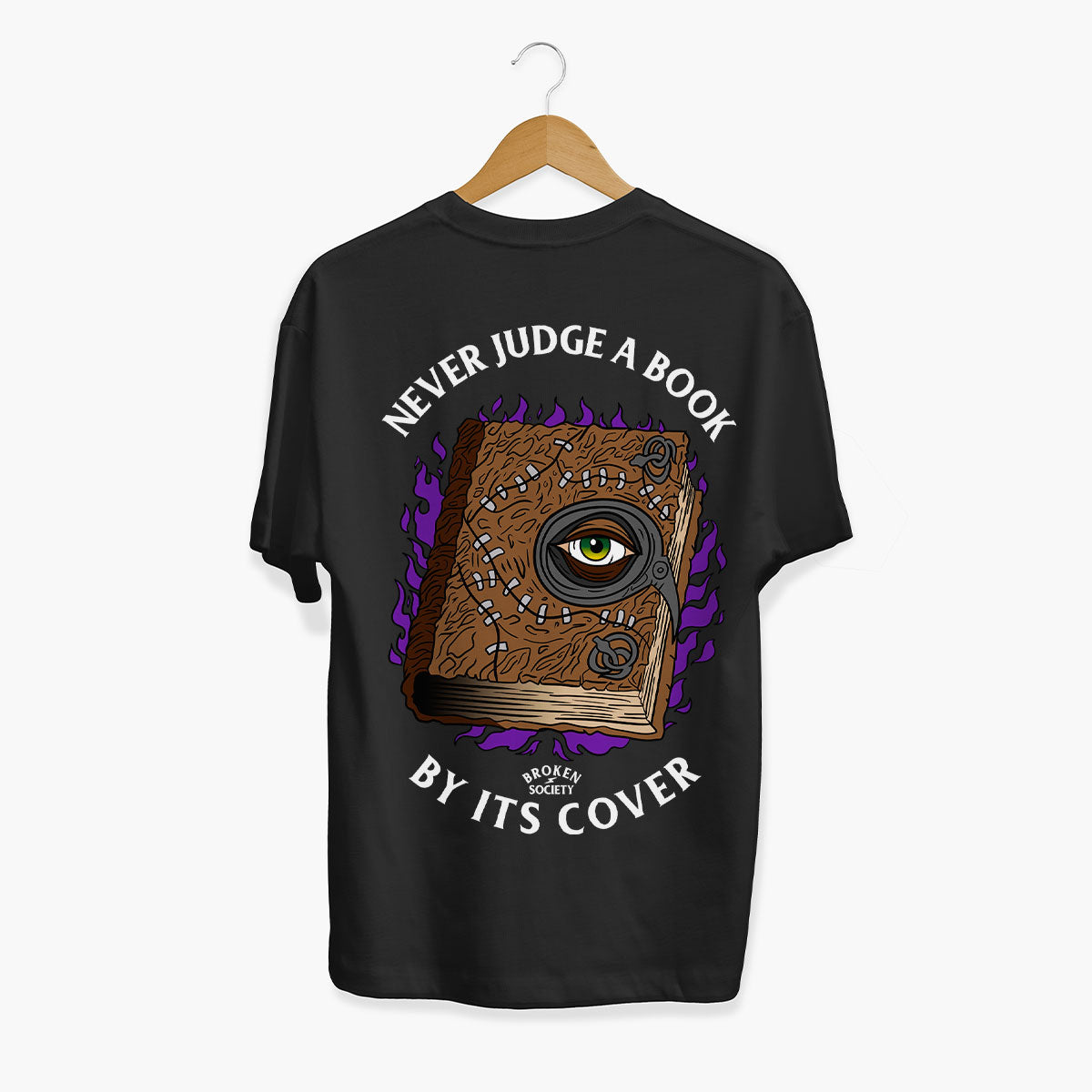 Never Judge A Book By It's Cover T-Shirt (Unisex)-Tattoo Clothing, Tattoo T-Shirt, EP01-Broken Society