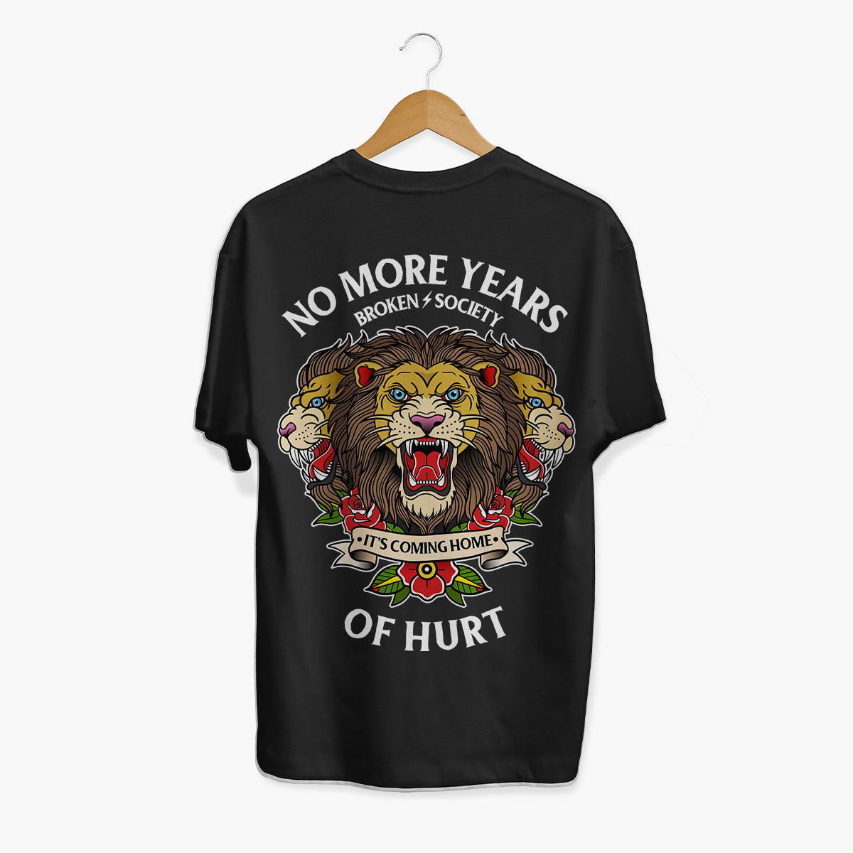 No More Years Of Hurt T-Shirt (Unisex)-Tattoo Clothing, Tattoo T-Shirt, EP01-Broken Society
