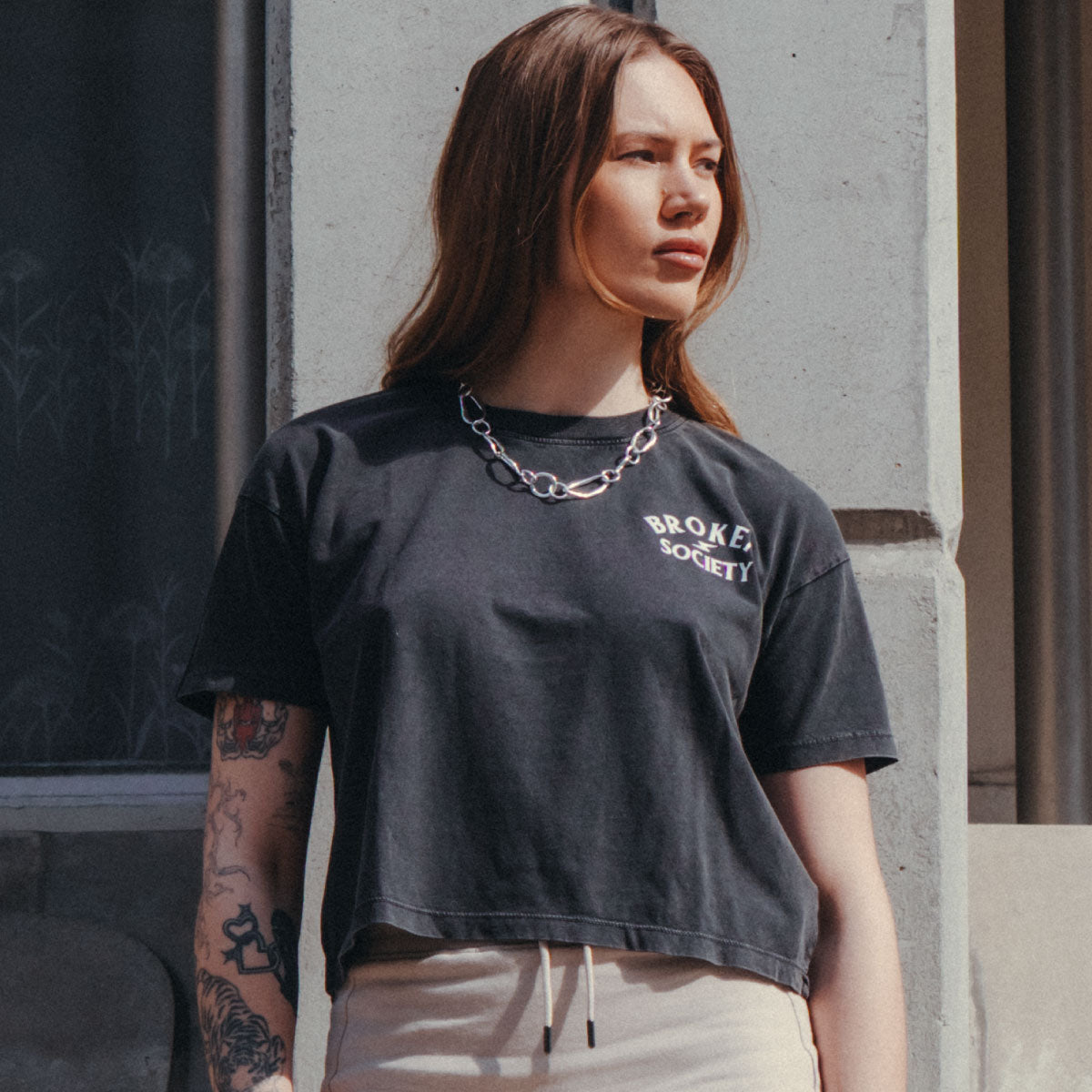 Don't Poke The Bear Boxy Women's Fit T-Shirt-Tattoo Clothing, Tattoo T-Shirt, EP026-Broken Society