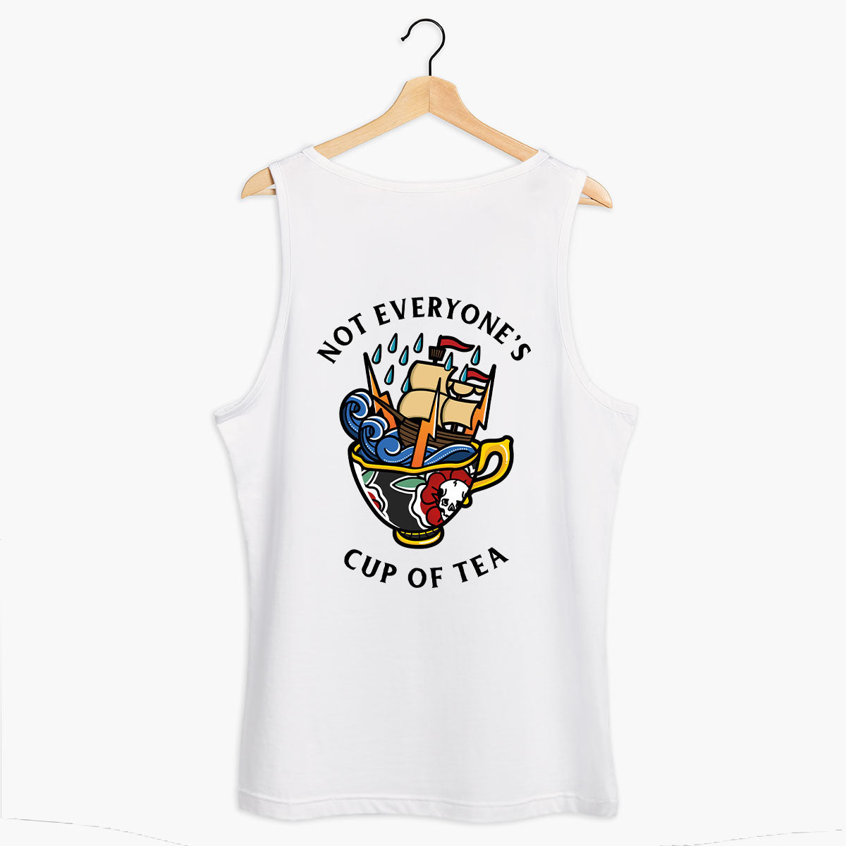 Not Everyone's Cup Of Tea Tank (Unisex)-Tattoo Clothing, Tattoo Tank, 03980-Broken Society
