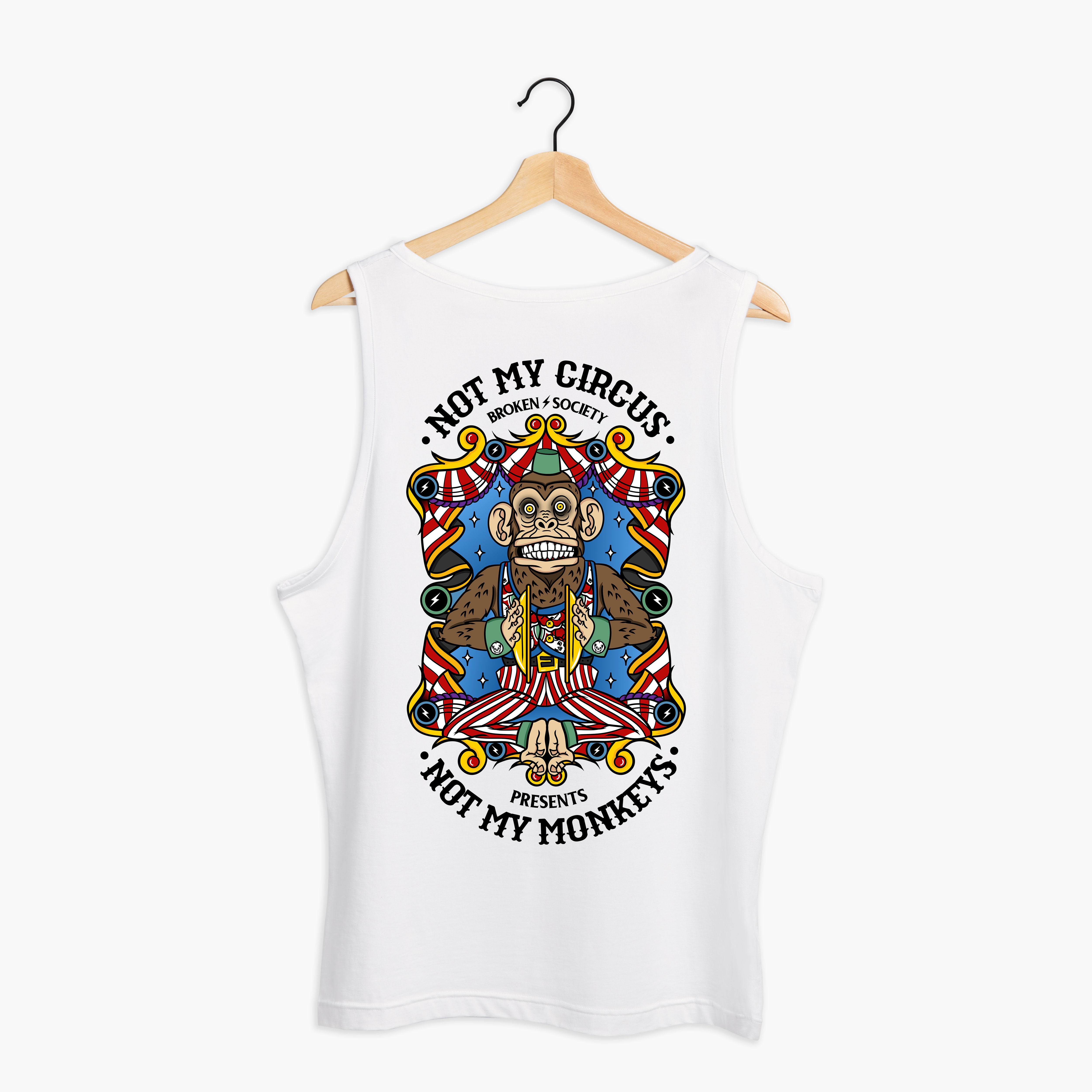 Not My Circus Tank (Unisex)-Tattoo Clothing, Tattoo Tank, 03980-Broken Society