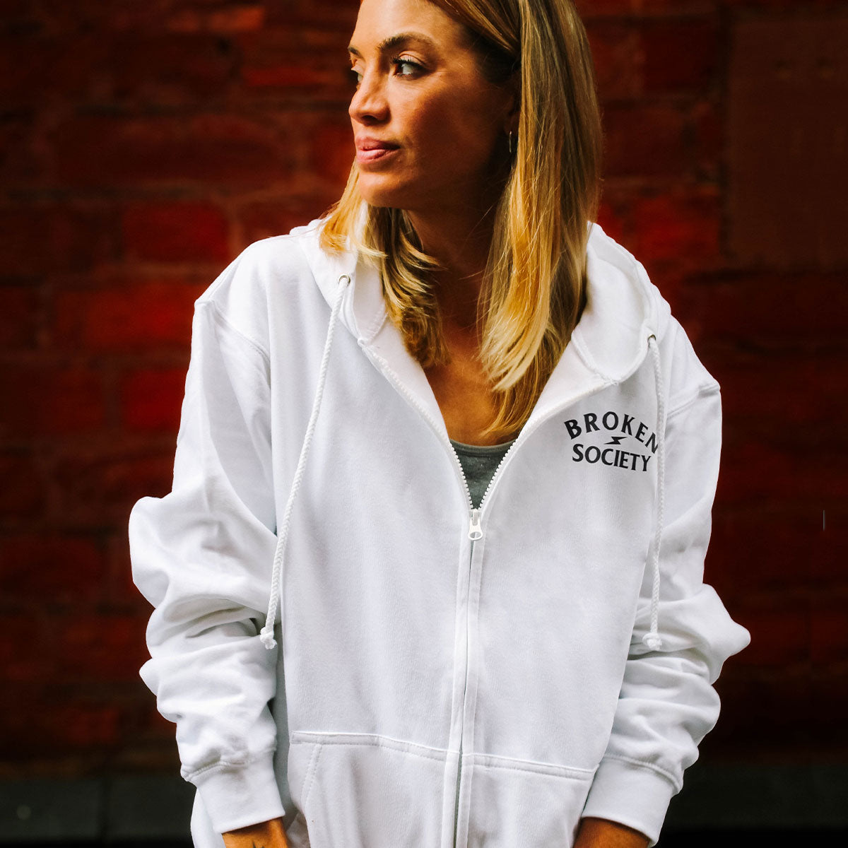 Not My Circus Zip-Up Hoodie (Unisex)-Tattoo Clothing, Tattoo Zip-Up Hoodie, JH050-Broken Society