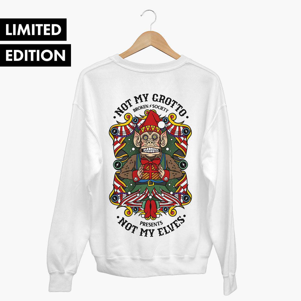 Not My Grotto Sweatshirt (Unisex)-Tattoo Clothing, Tattoo Sweatshirt, JH030-Broken Society