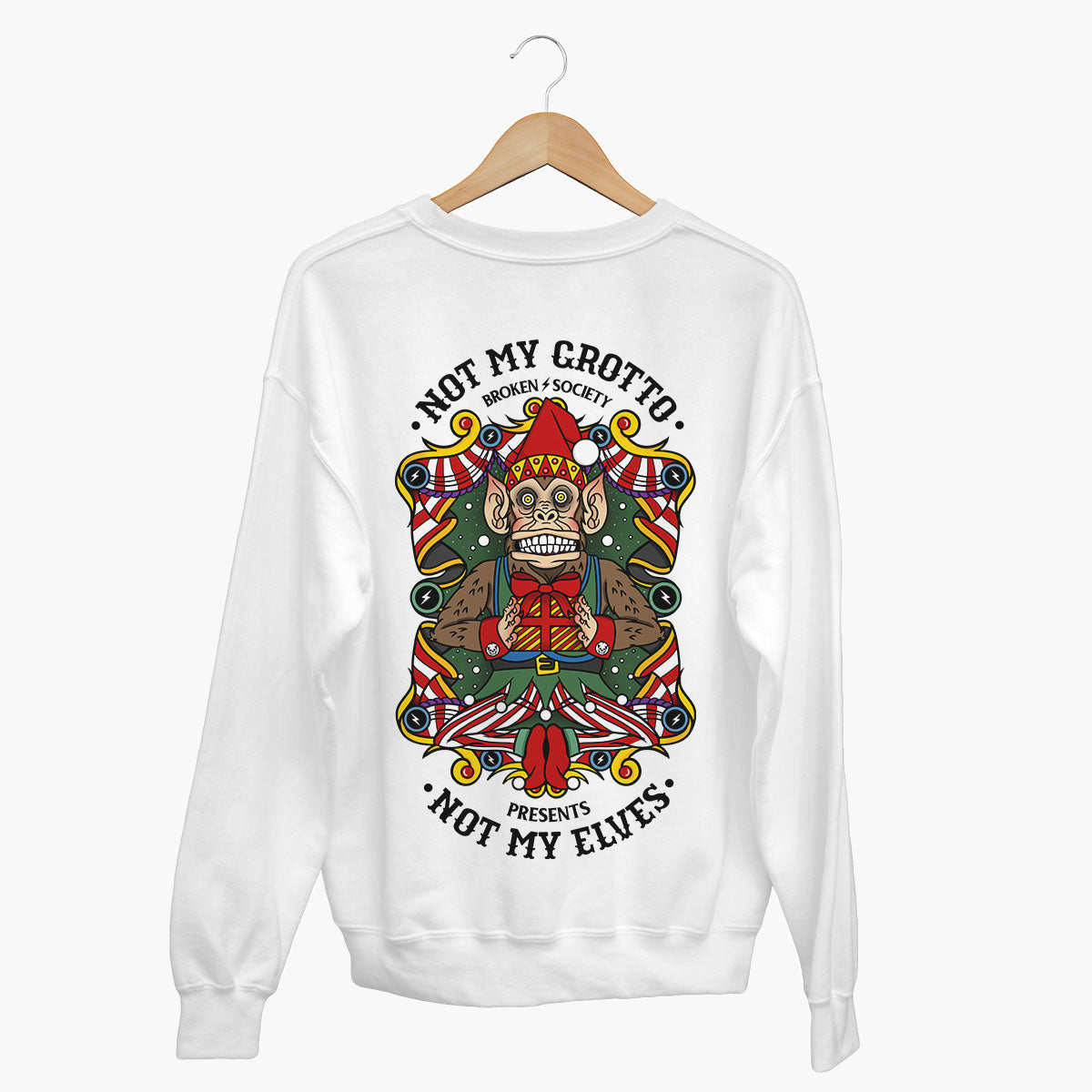 Not My Grotto Sweatshirt (Unisex)-Tattoo Clothing, Tattoo Sweatshirt, JH030-Broken Society