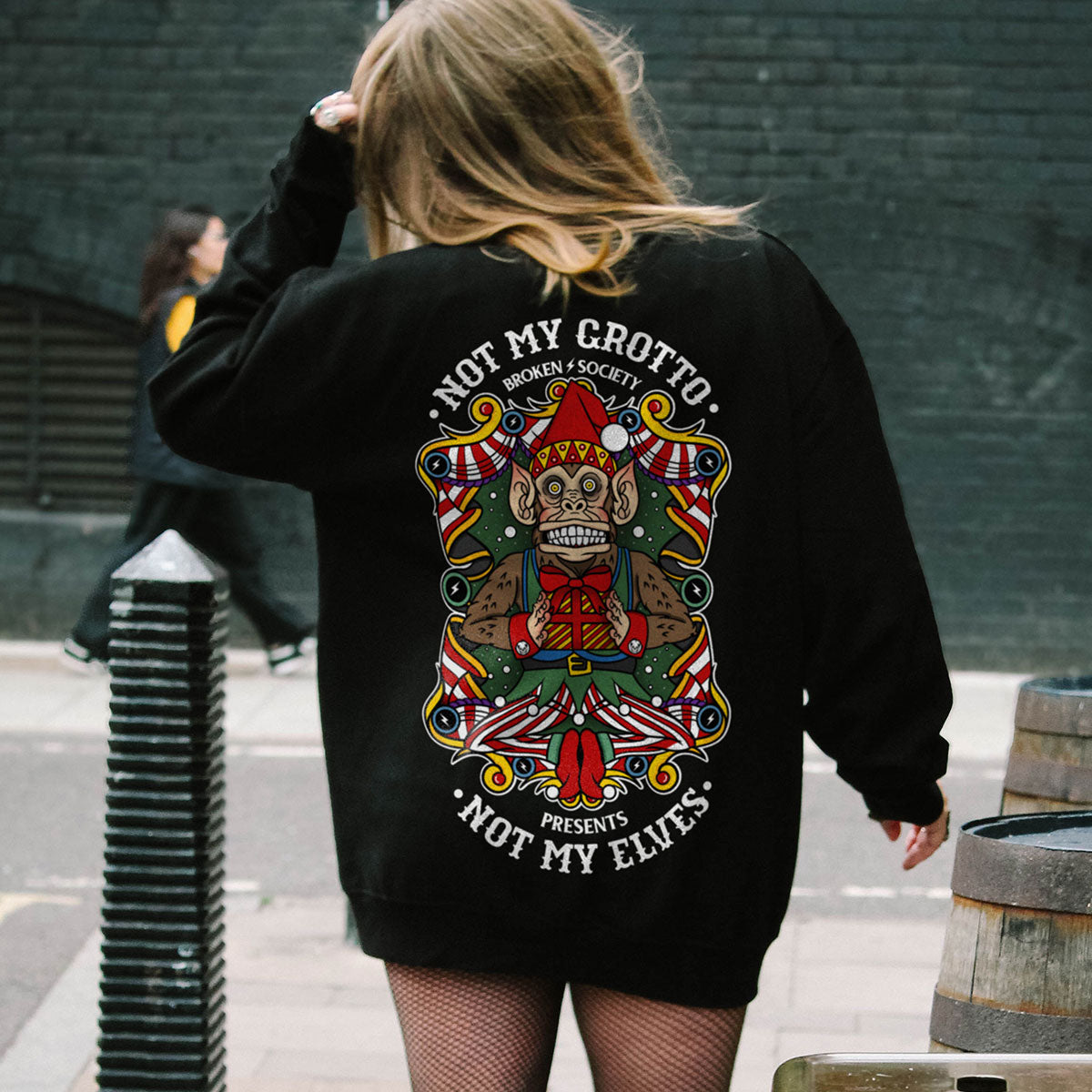 Not My Grotto Sweatshirt (Unisex)-Tattoo Clothing, Tattoo Sweatshirt, JH030-Broken Society