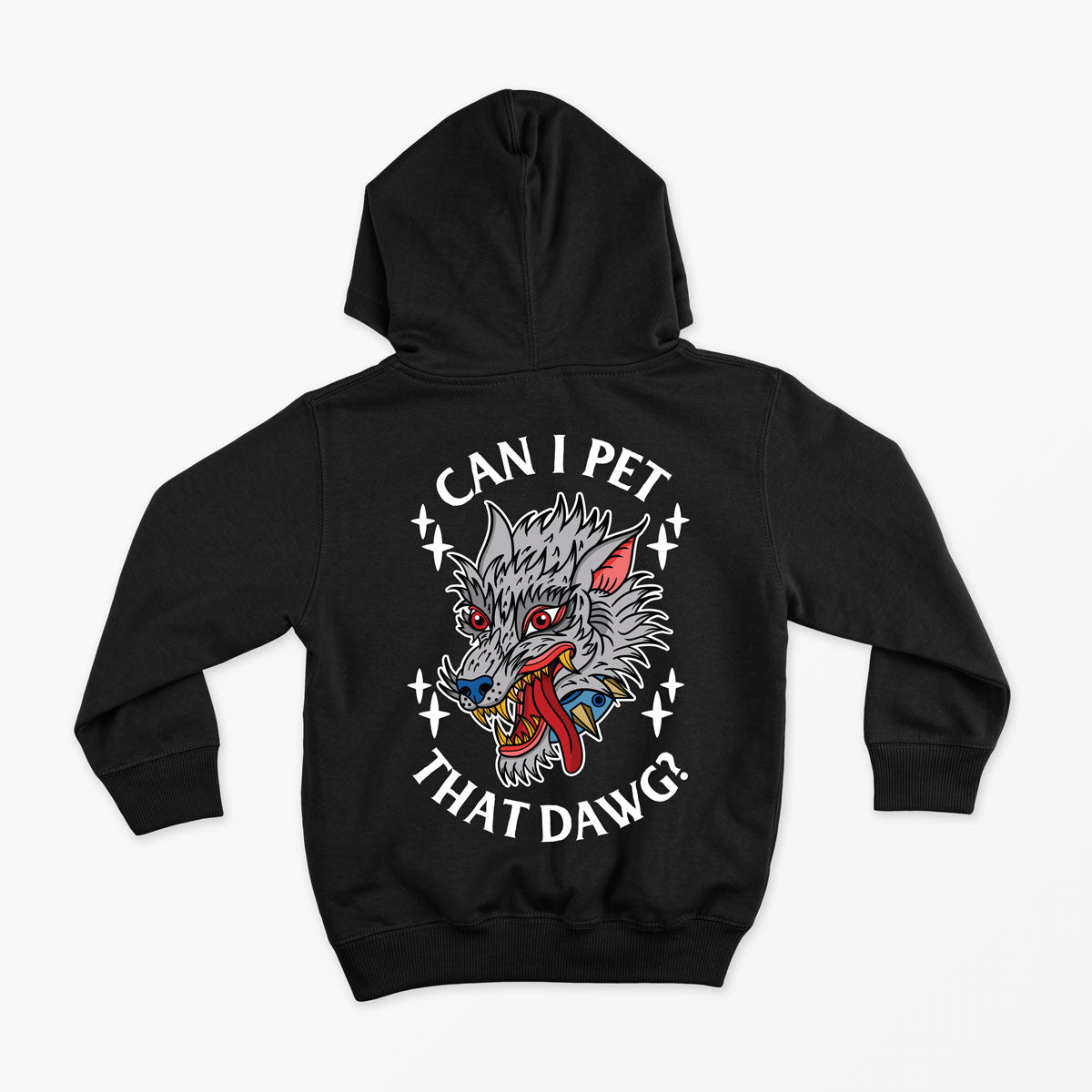 Pet That Dawg Kids Hoodie (Unisex)-Tattoo Clothing, Tattoo Hoodie, JH001J-Broken Society