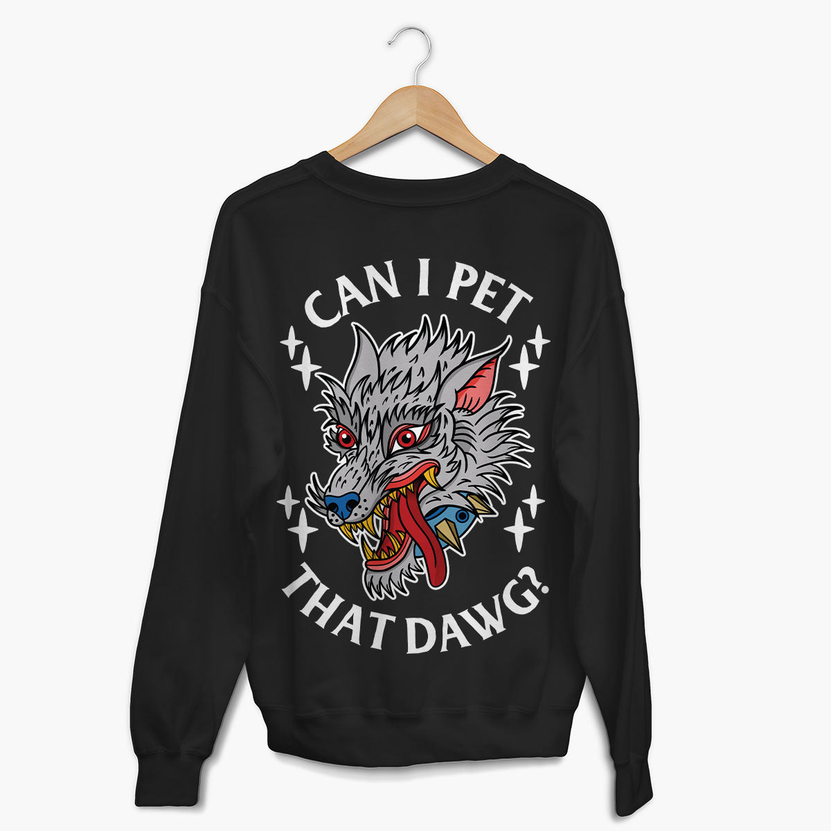Pet That Dawg Sweatshirt (Unisex)-Tattoo Clothing, Tattoo Sweatshirt, JH030-Broken Society