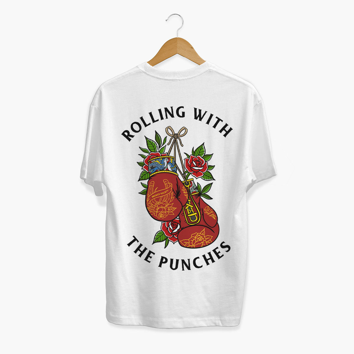 Rolling With The Punches T-Shirt (Unisex)-Tattoo Clothing, Tattoo T-Shirt, EP01-Broken Society