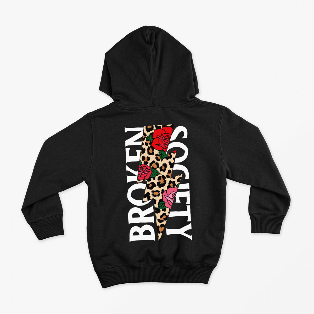 Roses And Animal Kids Hoodie (Unisex)-Tattoo Clothing, Tattoo Hoodie, JH001J-Broken Society