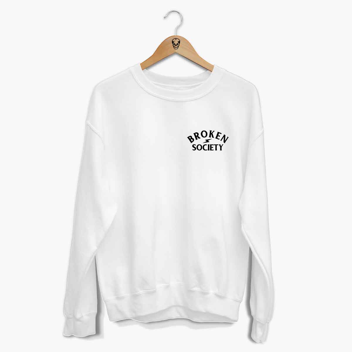 White sweatshirt with on sale roses