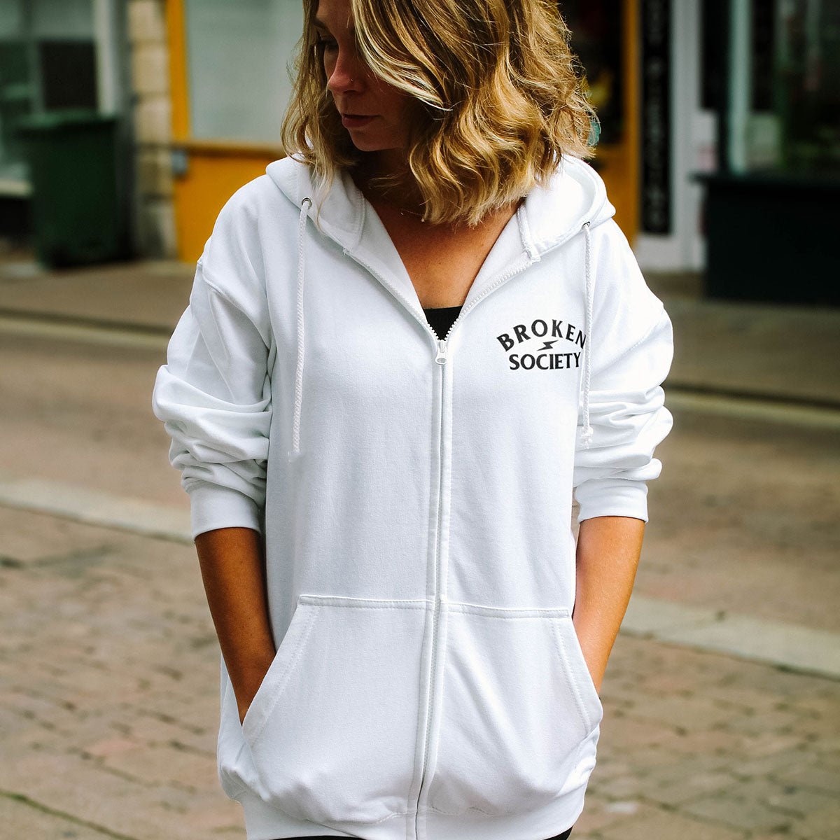 Roses And Animal Zip-Up Hoodie (Unisex)-Tattoo Clothing, Tattoo Zip-Up Hoodie, JH050-Broken Society