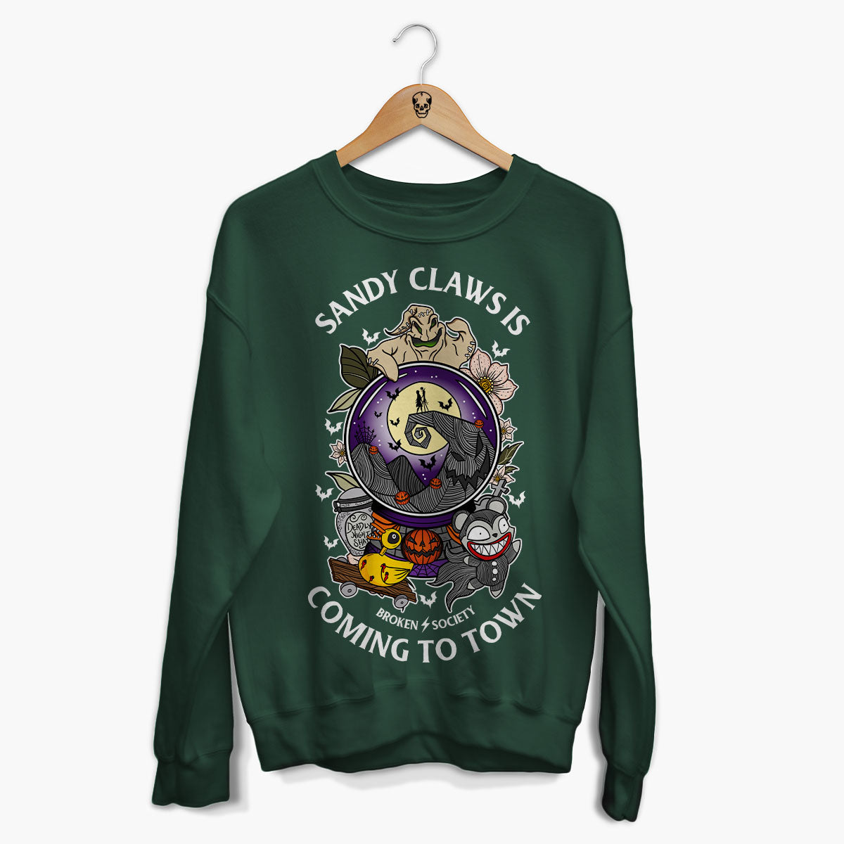 Sandy Claws Christmas Jumper (Unisex)-Tattoo Clothing, Tattoo Sweatshirt, JH030-Broken Society